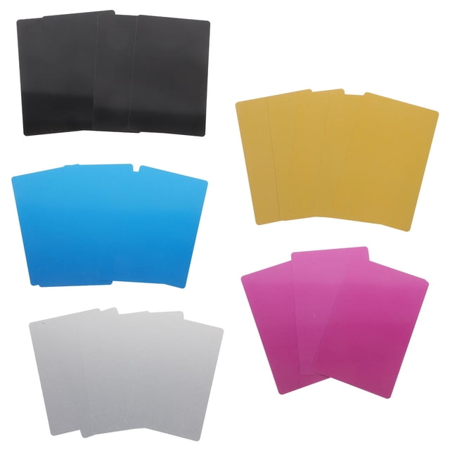 Luxshiny 25Ud Tarjetas Metálicas En Para Grabado Y Personalización Creativa