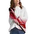 thumbnail image 2 of Chandail Décontracté Grande Taille pour Femmes, Tricot à Manches Longues Col Rond, Blouse Chaude d'Hiver, 2 of 4