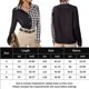 thumbnail image 2 of Camiseta Básica Camiseta básica Colorblock gasa para mujer, camisa informal, blusa, traje de oficina para mujer Cgtredaw para Mujer Negro T M, 2 of 8