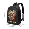 thumbnail image 3 of Attack On Titan Laptop Backpack With Usb Charging Port Travel Backpack Computer Bag 17 Inch School Bookbag For Adult Teen, 3 of 9