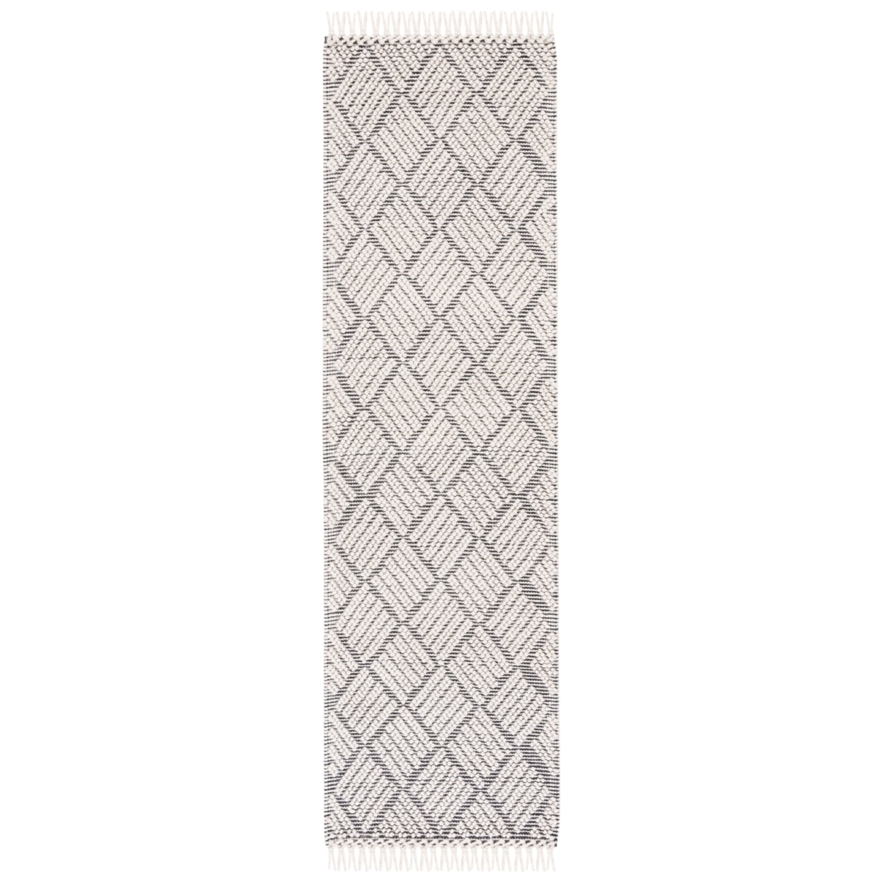 SAFAVIEH Marbella Ombre Diamond Area Rug, Ivory/Black, 8' x 10'