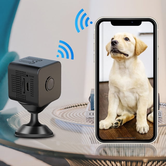 Xihbxyly Mini Cámara Inalámbrica, Video Hd 1080P, Conexión Wifi, Detección de Movimiento y Visión Nocturna, Vigilancia Interior y Exterior, Seguridad para El Hogar y La Oficina, Fácil Instalación, Ta