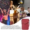 thumbnail image 5 of Small Crossbody Cell Phone Purses for Women Cell Phone Wallet Bags with Coin Pocket,red, 5 of 5