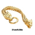 thumbnail image 3 of Minnieouse Cadena de eslabones de metal Acero inoxidable a prueba de herrumbre Colgante de muñeca de moda de larga duración Suministros Ropa, zapatos y accesorios Miscelánea Oro 21cm, 3 of 6