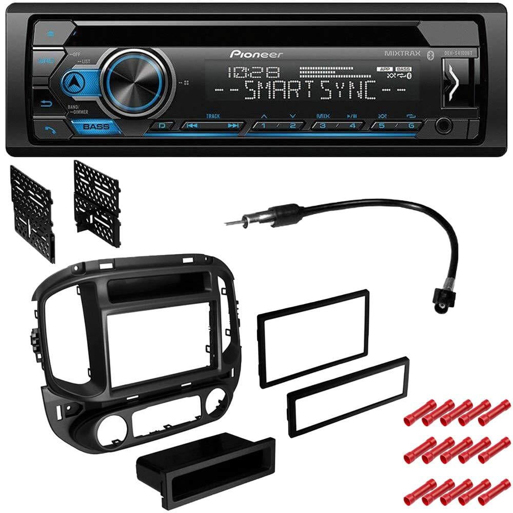 KIT625 Bundle with Pioneer Bluetooth Car Stereo and complete Installation Kit for (Metallic Grey