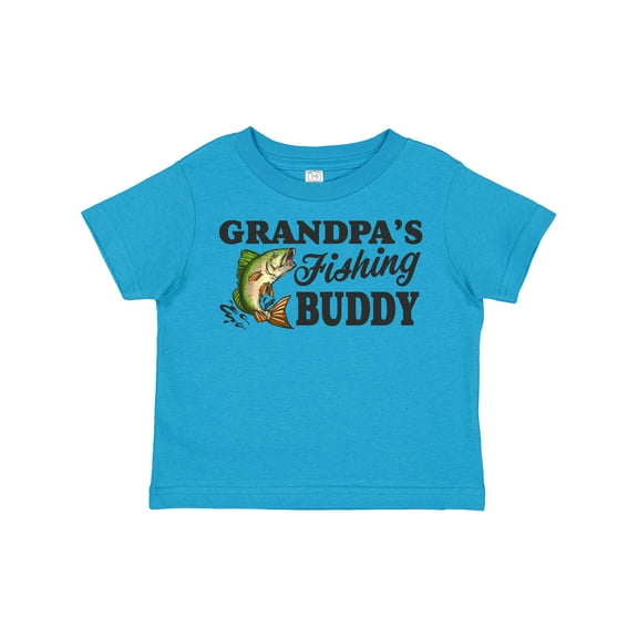 Inktastic Grandpa's Fishing Buddy Boys Toddler T-Shirt