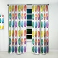 thumbnail image 2 of Designart 'Colorful Circular Dance I' Modern Curtain Panel, 2 of 5