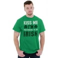 thumbnail image 5 of Funny Kiss Me I'm Irish St Patricks Men's Graphic T Shirt Tees Brisco Brands S, 5 of 6