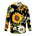 thumbnail image 4 of LEBONYARD Mens Shirts Big and Tall,Men's Pullover Graphic Print Hoodie,Men's Printed Long Sleeved Button Up Lapel Top Black XXXL, 4 of 5
