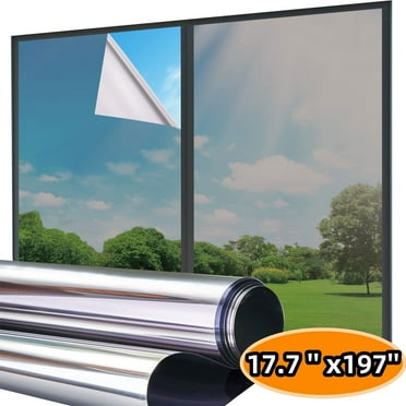 Window Film Privacy UV Reflective Window Tint 17.7 ''X 197 ''Black Sun Blocking Anti UV window Film for Home and Office