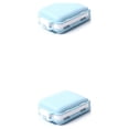 thumbnail image 4 of Bearachild Pastillero Contenedor Plegable Rejillas Múltiples Tablet Organizador Divisor Interior Exterior Compartimento Dispensador Trigo Azul azul paja 2Conjunto, 4 of 6