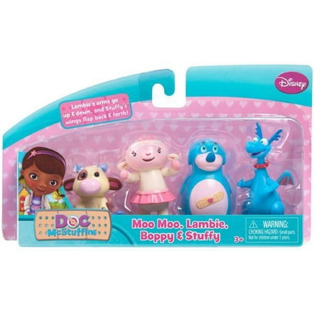 Disney Doc Mcstuffins Moo Moo Lambie Boppy Stuffy Action