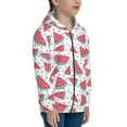 thumbnail image 5 of Rocae Watermelon for Zip Up Hoodies for Teen Sweatshirt with Hood-Small, 5 of 6