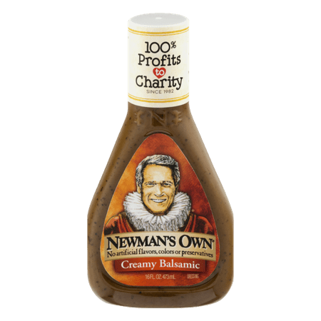 (2 Pack) Newmans Own Creamy Balsamic Dressing, 16 (Best Balsamic Vinegar For Salad Dressing)