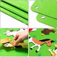 thumbnail image 3 of Farm Animals Felt Story Board Set 3.5Ft 38Pcs Preschool Farmhouse Themed Storytelling Flannel Barnyard Domestic Livestock Early Learning Interactive Play Kit Wall Hanging Gift for Toddlers Kids, 3 of 5
