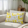 thumbnail image 6 of Modern Geometric Yellow Throw Pillow Cover 20 x 26 Inch Decorative Pillow Cover Abstract Minimalist Artwork Lines Lumbar Pillowcase Seasonal Rectangle Cushion Case for Couch Sofa Bed Living Room, 6 of 9