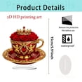thumbnail image 2 of Valentine's Day Themed Decorative Teacups Gifts for Couples Love Tea Cup Acrylic Ornaments, 2 of 9
