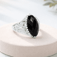 thumbnail image 3 of Earth Gems Jewelry Men's Black Onyx in Sterling Silver – Gemstone Fashion Jewelry, 3 of 7