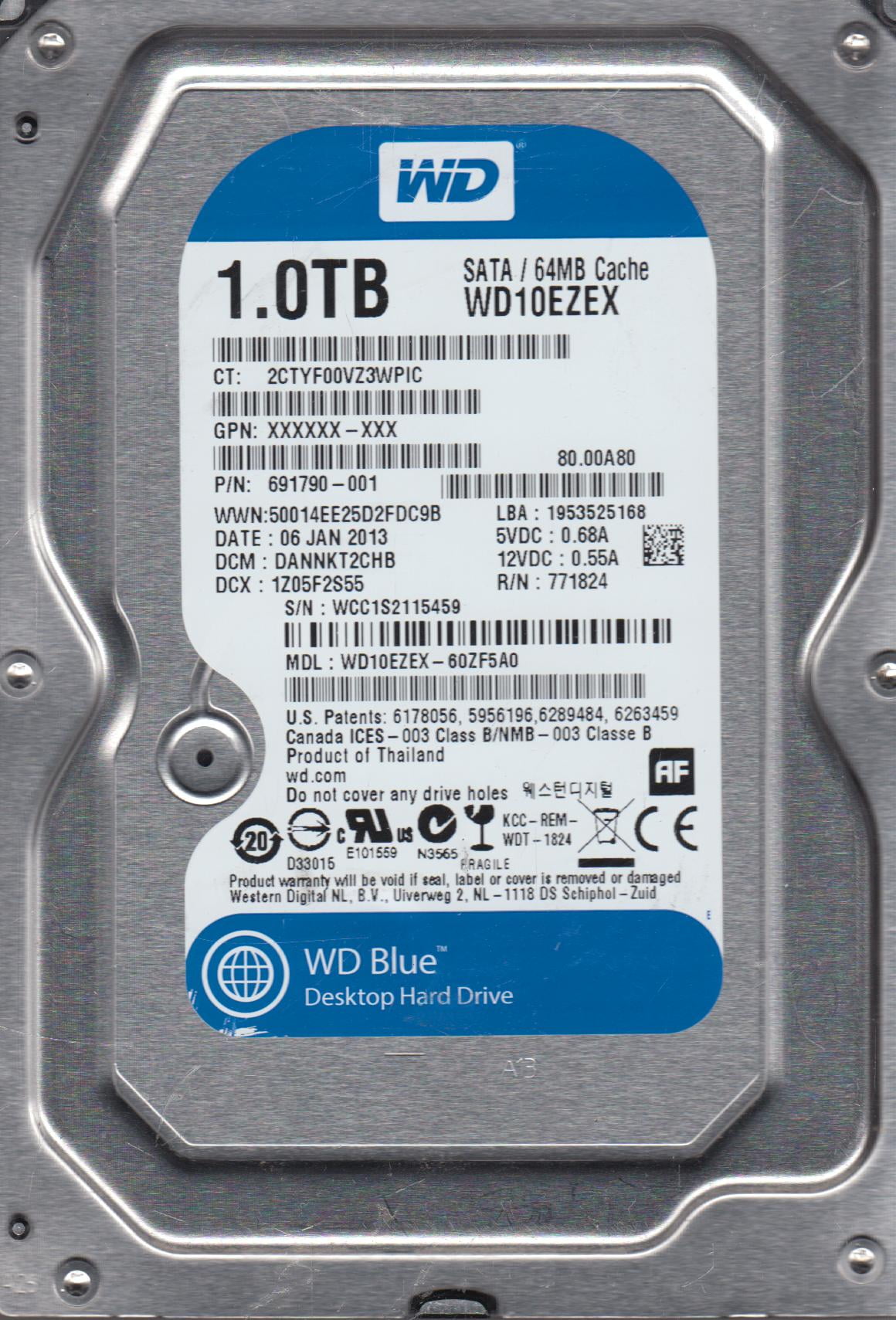Western Digital Corporation WD2003FZEX 3.5