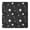 Black White Zodiac, variant on Colorful Skull Pattern Square Fitted Tablecloth with Elastic Edge,Square Table Cover,Washable Elastic Table Cover for Home Kitchen Party Decor 36"x36"