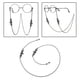 thumbnail image 5 of Cadena de Moda Negro de Sol Collar Retenedor de Cordón para Sunnimix Cadenas para anteojos, 5 of 8