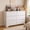 White-6-drawer, variant on Dresser for Bedroom, 6 Drawer Chest of Drawers with Sleek Metal Handles, Modern Wood Grain Finish for Living Room, White