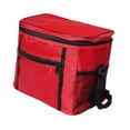 thumbnail image 4 of Bolsa térmica aislante para transporte de pasteles, fiambrera, bolsa de entrega de alimentos, bolsa térmica aislada para oficina, playa y comercial Rojo, 4 of 8