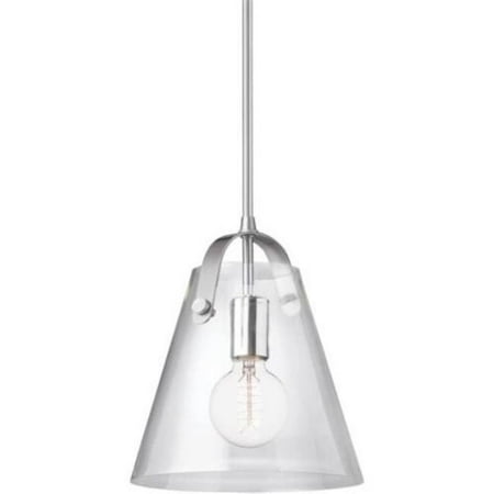 

Dainolite 871-91P-PC Polly 1 Light Incandescent Pendant Polished Chrome with Clear Glass