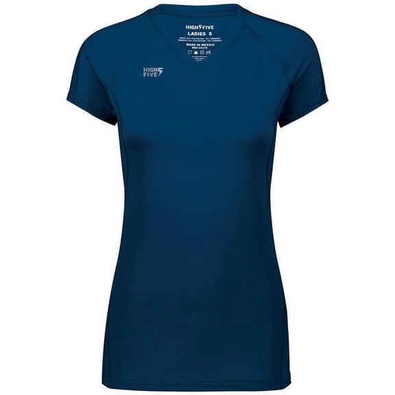 High Five 342222.065.XL Ladies Truhit Short Sleeve Jersey, Navy - Extra Large