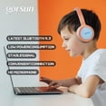 thumbnail image 4 of Auriculares para niños Gorsun Bluetooth 5.3 85dB Volumen Limitado Naranja, 4 of 7