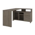 thumbnail image 1 of Bestar Equinox 57W L-Shaped Desk in walnut grey, 1 of 1
