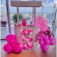 thumbnail image 3 of Globos Aiwolf de látex rosa metalizado, 50 unidades, 30 cm, 3 of 7