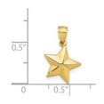 thumbnail image 4 of 14K Yellow Gold Charm Pendant Polished Small Star, 4 of 4