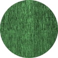thumbnail image 1 of Ahgly Company Indoor Round Abstract Emerald Green Modern Area Rugs, 5' Round, 1 of 4