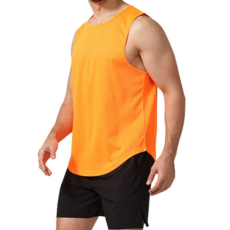 Glonme Mens Tank Tops Sleeveless Compression Shirts Cool Dry Summer Top  Running Casual Vest Breathable Baselayer Muscle Shirt Light Gray 3XL 