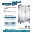 thumbnail image 5 of Dukers - D55R 2-Door Commercial Refrigerator in Stainless Steel, 5 of 6