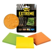 Post-it Extreme Notes, 3" x 3", Assorted Colors, 3 Pads