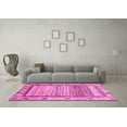 thumbnail image 3 of Ahgly Company Indoor Rectangle Abstract Pink Modern Area Rugs, 2' x 5', 3 of 4