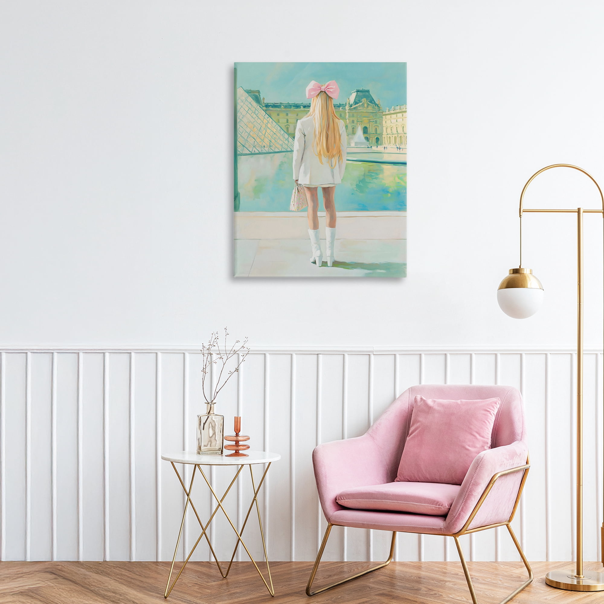 Stupell Industries Girl In Paris Observing Canvas Wall Art, design by The Prints Vibe