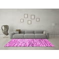 thumbnail image 3 of Ahgly Company Indoor Square Abstract Pink Modern Area Rugs, 7' Square, 3 of 4