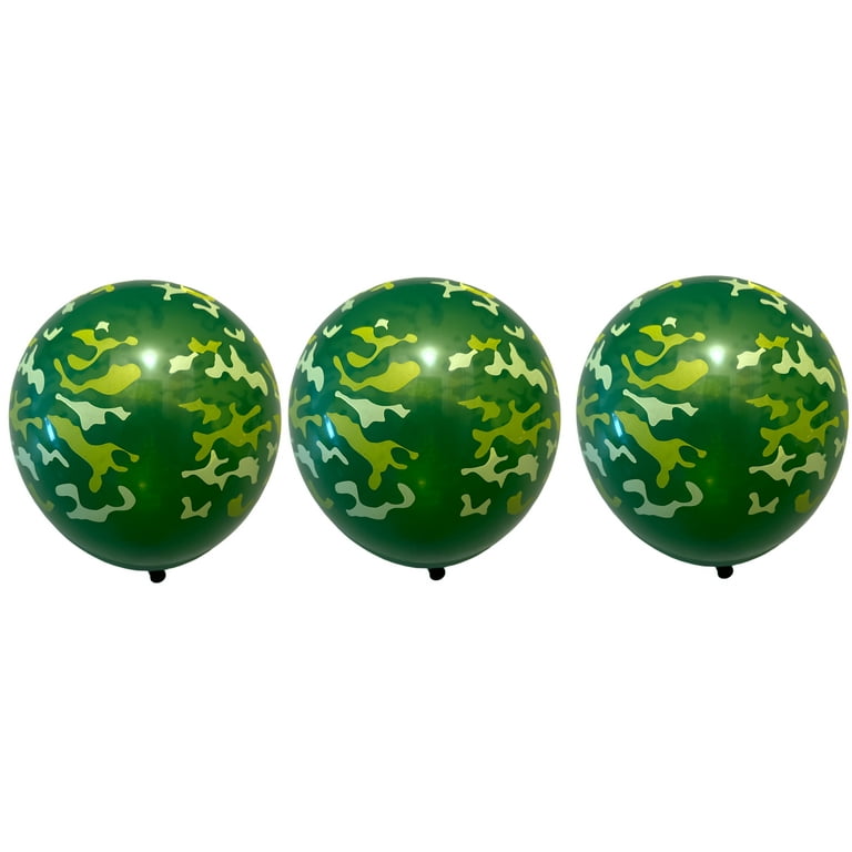 12inch Camouflage latex ballons Military Theme Fighter Tank Police Toy Foil  Ball Blue Green Printed Balloon