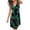 Green, variant on IROINNID Shift Dress For Women Fashion Sleeveless Dress Print Casual Daily Loose Dress V-Neck Knee-Length Dress
