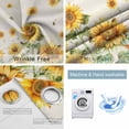 thumbnail image 2 of Fsddascl Yellow Sunflower Blackout Curtains for Bedroom/Living Room, Thermal Insulated Kitchen Curtains, Vintage Country Bee Farmhouse Floral Grommet Darkening Window Treatment Drapes 42"x84"x2, 2 of 6