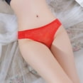 thumbnail image 5 of B91xZ Culottes Bikini pour Femmes Beyondsoft Taille Basse sous-Vêtements, m Rouge, 5 of 5