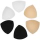 thumbnail image 2 of 4 pares de almohadillas de esponja para sujetador deportivo (negro, blanco y color de piel), 2 of 4
