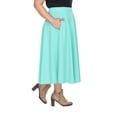 thumbnail image 2 of White Mark Women's Plus 'Tasmin' Flare Midi Skirts, 2 of 4