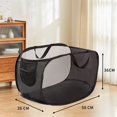 thumbnail image 5 of Foldable Large-capacity Clothes Organizer Portable Mesh Laundry Hamper with Comfortable Handles for Easy Carrying Bedroom Bathroom Dorm Use, 5 of 5