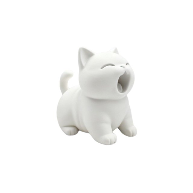 Muñeco de gato bostezando súper mono y adorable, perfecto para acompañarte cada día, ¡una excelente elección para tu corazón!