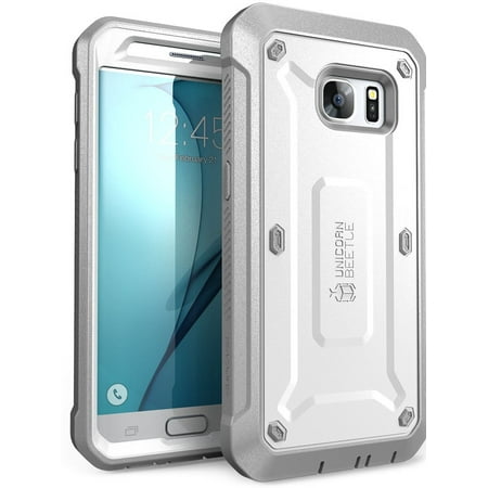 Samsung Galaxy S7 Case, Supcase, Unicorn Beetle Pro, Full Body Case, Galaxy S7 Case, S7 case-White/Gray