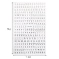 thumbnail image 5 of Tnobhg 1 Sheet Nail Art Stickers 3D 26 English Alphabet Nail DIY Manicure Adhesive Letter Decals Great Stickiness Anti-slip Nail Art Accessories, 5 of 7